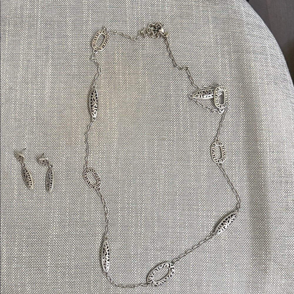 Brighton Necklace and matching earrings-Authentic 💯